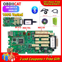 Bdiicat Black TCS Pro ครบชุดพร้อมเคสสีแดง701 2020.23พร้อม keygen VCI Scanner V3.0 PCB 9241 BT OBD2เครื่องมือสแกนเนอร์วินิจฉัย