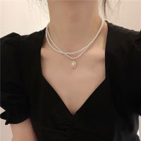 Vivienne Westwood NGBB French pearl necklace for women ins trendy cold style double layer retro clavicle chain for women high-end light luxury niche necklace