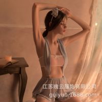 Sexy Lingerie Sexy Lace Cutout Tube Top Sailor Collar Short Skirt Maid Costume Animation Girl 4044