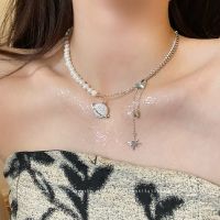 [COD] Octagram Stitching Necklace Womens Luxury Design High-end Clavicle Chain Fashion