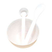 3pcs DIY Beauty Measuring Spoon Stirring Stick Facial Care Small Mixing Bowl PP Women Girls Face SPA Individual Package Soft Mask Tools