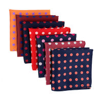 25cm Fashionable Polka Dot Mens Suit Pocket Towel Square Scarf New Hot Selling Hanky Ties