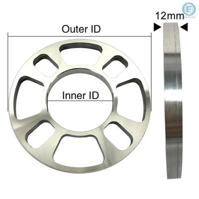 【Ready Stock】Tirol 2Pcs Universal Aluminum 4 Hole Disc ke Spacer Kit 12mm Thick Wheel Spacer
