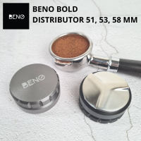 BENO BOLD Distributor ที่เกลี่ยผงกาแฟ อุปกรณ์กด ปรับระดับหน้ากาแฟบดให้เรียบ ตั้งระดับความลึกได้ สำหรับด้ามชงกาแฟเอสเปรสโซ่ขนาด 51, 53, 58, 58.3 มิล