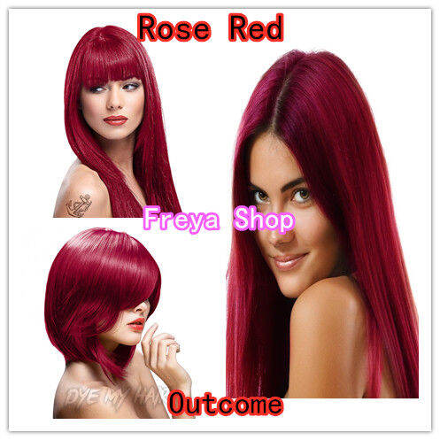 Rose Red Hair Color with Oxidant ( 8/45 Bob Keratin Permanent Hair Dye ...