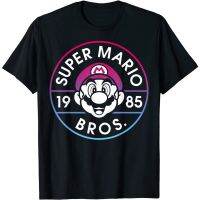 2023 NEWNintendo Super Mario Biqi Cool Overlord Yoshi Cooper พิมพ์ผู้ชายผ้าฝ้ายรอบคอสั้นเสื้อยืดเด็กชายหญิงเสื้อ