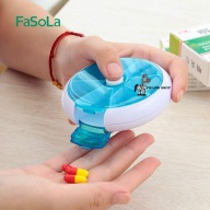 Hộp chia thuốc 7 ngăn hình tròn có nút bấm xoay lấy thuốc tiện dụng Fasola thumbnail