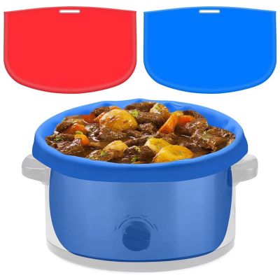 2 Pack Slow Cooker Liners - Reusable Cooker Divider, Silicone Cooking Bags Fit 6 Quarts Pot