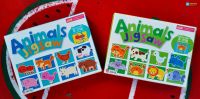 ชุด Animals Jigsaw จิ๊กซอว์คำศัพท์สัตว์น่ารัก 2กล่อง 16 แผ่น