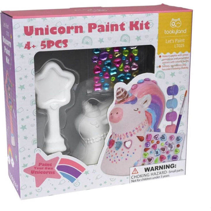 Tookyland DIY Paint Your Own Unicorn Kids Painting Activity Kit by