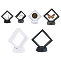 10Pcs 3D Jewelry Coin Display Stand Case Rack Collections Storage Box for Earring Gems Ring Doll Coin Badge Medal Holder