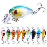 4.5cm Luya Bait 4g Alice Killing Black Bass Fake Bait 3D Eyes Metal Steel Hook Lures Wobbler Mini Rock Little Fatty Fishing BaitLures Baits