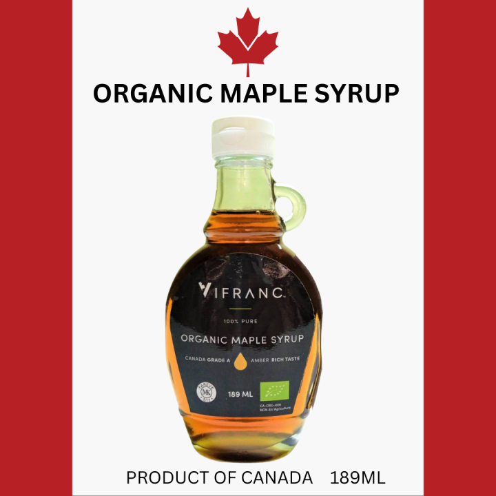 organic-maple-syrup-from-canada-189ml-น้ำเชื่อม-เมเปิ้ล-ออร์แกนิค-นำเข้าแคนาดา-มี-อย