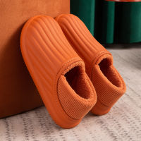 2021 Waterproof Cotton Slippers Thick Soled Plush Winter Warm Home Indoor Slipper Outdoor Slippers Memory Foam For Couples Shoes