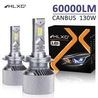 HLXG Led H7 Canbus 130W 60000LM LED H4 luces lamps 9012 HIR2 HB3 9005 H8 H11 HB4 9006 Car Headlight 6000K white Auto fog Lights Bulbs  LEDs  HIDs