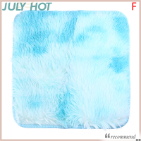 JULYHOT พรมมัดย้อมขนปุยพรมพรมห้องนั่งเล่นผ้ากำมะหยี่พิมพ์ลายปูพื้นพรมเนื้อนุ่ม