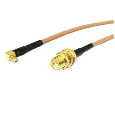 ♨ WiFI Antenna Extension SMA Female Nut Jack To MMCX Male Plug Right Angle Pigtail Cable Adapter RG174 RG178 RG316