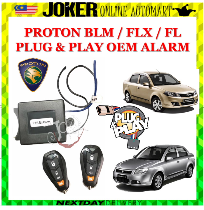 PROTON SAGA BLM / SAGA FLX OEM PLUG & PLAY ALARM SYSTEM | Lazada