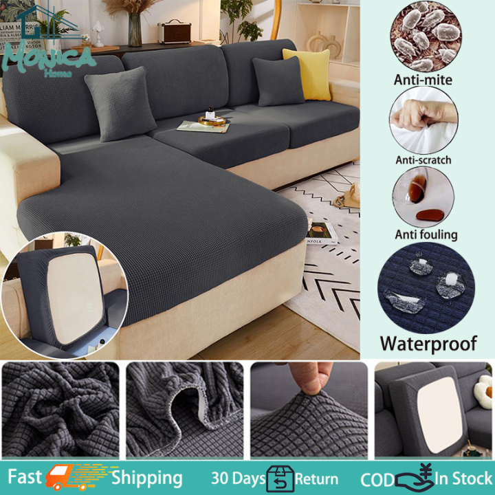 Ready Stock & COD Waterproof Sofa Seat Cushion Cover Stretchable Sofa