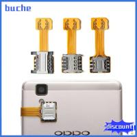 BUCHE ใช้ได้จริง โทรศัพท์ Android TF ซิมการ์ดแบบคู่ สำหรับไมโคร SD Extender สล็อตซิมไฮบริด นาโน คาโต้