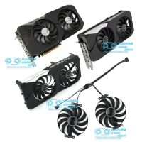 ใหม่สำหรับ ASUS RTX3060 Rtx3060ti คู่3070การ์ดวิดีโอกราฟิกส์พัดลมทำความเย็น CF1010U12S FDC10U12S9-C T129215SU