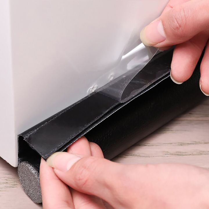 door-bottom-seal-strip-waterproof-weatherstrip-under-door-draft-stopper-blocker-house-anti-cold-acoustic-foam-weather-strip-tool-adhesives-tape