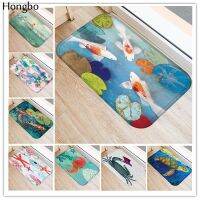 Hongbo New Anti-Slip Carpets Marine Life Print Mats Bathroom Floor Kitchen Rugs Non-Slip Floor Mats Area Rug for Living Room