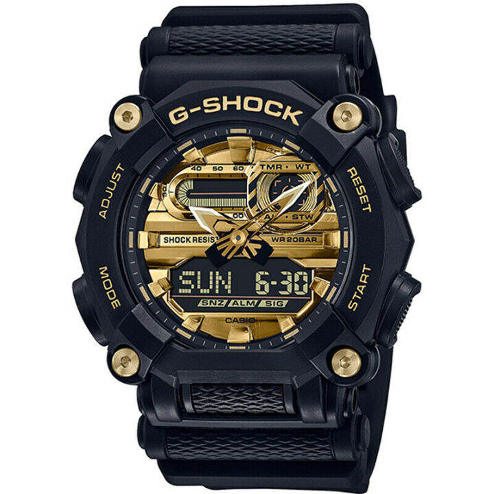 นาฬิกากีฬาผู้ชาย-g-shock-ga900-ต้นฉบับ-แสดงเวลาคู่-กันน้ำได้ถึง-200-เมตร-กันกระแทกได้-โลกเวลา-แสง-led-อัตโนมัติ-รับประกัน-4-ป-ga-900ag-1a-ใหม่แท้