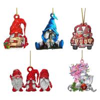 Gnome Christmas Ornaments Holiday Gnome Tree Decorations Mini Acrylic Pendants Gnome Christmas Exquisite Cute Unique Ornaments For Corridor Window Door Christmas Tree superbly