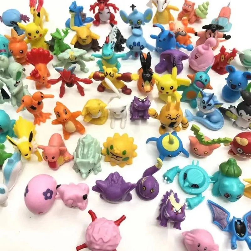 24-144 Pcs Pokemon Action Figure 2-3CM Not Repeating Mini Figures Model Toy  Pikachu Anime Kids Collect Dolls Birthday Gifts