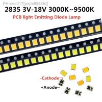 100pcs High Brightness 2835 SMD LED Chip 1W 18V 9V 6V 3V 130lM Cool Cold Nature White LED 3000K 4000K 6000K 9000K