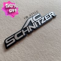 โลโก้ AC SCHNITZER งานอลูมิเนียม ขนาด 16x3.5cm #โลโก้รถ  #โลโก้รถยนต์  #สติ๊กเกอร์รถ #Logo  #โลโก้