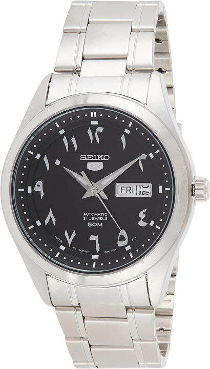 Seiko series 5 automatic black dial store men's watch