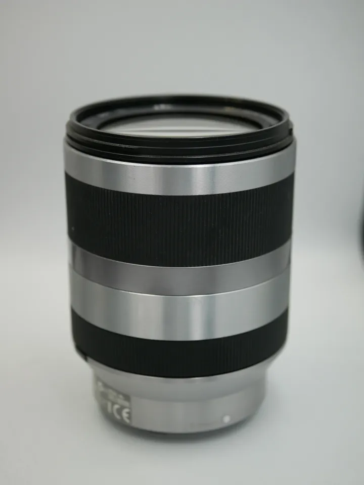 Sony E 18-200mm f3.5-6.3 OSS Silver Zoom Lens, F/3.5-6.3, 11X