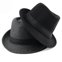 HT1519 Spring Autumn Men Women Fedoras Solid Wool Felt Bowler Derby Hat With Black Band British Style Jazz Trilby Hat Fedora Hat