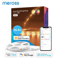 Meross Wi-Fi Smart Light Strip WiFi Tunnable RGBCW Lighting Useu Version รองรับ HomeKit Alexa Assistant SmartThings 5M