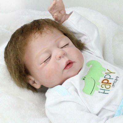 ตุ๊กตาทารกแรกเกิดตุ๊กตาเด็กทารกแรกเกิดซิลิโคนไวนิล 55 ซม .