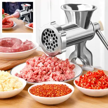 Manual Meat Grinder, Hand Crank Mincer Meat Processor Grinding Machine  Ground Chopper Multifunctional Meat Mincing Machine Kitchen Tool Sausage  Stuffe