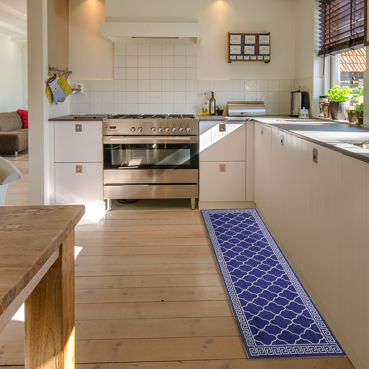 1 or 2PCS Home Kitchen Floor Non-Slip Mat Door Runner Rug Hallway Carpet Decor 