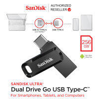 SanDisk Ultra Dual Drive Go 256GB USB 3.1 Gen1 Flash Drive Type-C OTG Speed 150mb/s (SDDDC3-256G-G46) แฟลชไดรฟ์ 2หัว ประกัน Synnex 5ปี