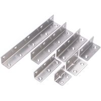 ✟☼™ 4Pcs Stainless Steel Corner Bracket 90 Degrees L Type Corner Bracket Fixed Accessories Laminate Bracket