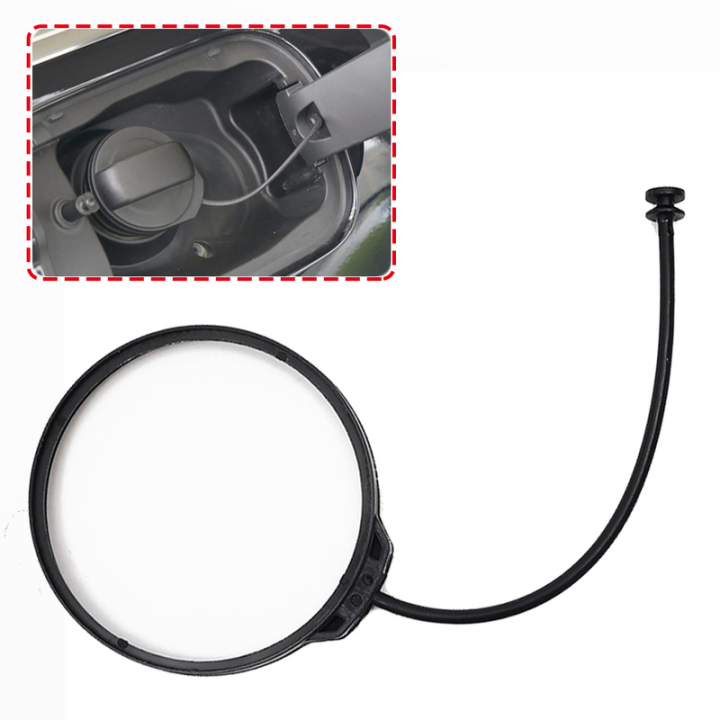 Car Oil Fuel Cap Traction Line Auto Tank Cover Replacement Rubber Cable