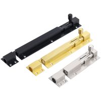 【LZ】□㍿♈  4/6/8-24inch Black Silver Gold Barrel Stainless Steel Door Latch for Home Hardware Gate Safety Door Bolt Tower Window Catch Lock