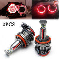 H8 LED Marker Red Angel Eye Light ไฟหน้าหลอดไฟ1คู่สำหรับ BMW E60 E87E91E93 Red