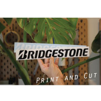 สติ๊กเกอร์แต่งรถ งานไดคัท ลาย BRIDGESTONE  มีหลายสี มีหลายขนาดให้เลือก