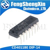 10pcs/lot  CD4011BE DIP-14 CD4011 TC4011BP CMOS NAND GATES IC