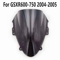 กระจกหน้ารถยนต์600สีดำใส GSXR 750 K4 2004 2005สำหรับ GSXR600 GSXR750กระจกบังลม