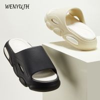 2023 Men Slippers Eva Outdoor Indoor Slides Flip Flops Thick Platform Non-Slip Beach Street Wear Design Sandals