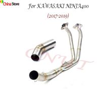 Full System Motorcycle Exhaust Middle Pipe Slip On Full System Link Pipe For KAWASAKI Ninja 400 250 300 EX400 Z400 17 2018-2020