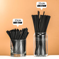 【CW】500 Pieces Straight Tube Plastic Straws For Kitchenware Bar Party Event Supplies Straight Hard tail Straws